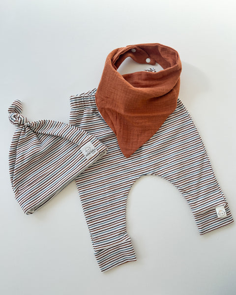 stripe baby gift set