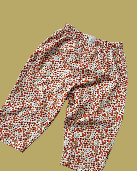 floral jersey play pants