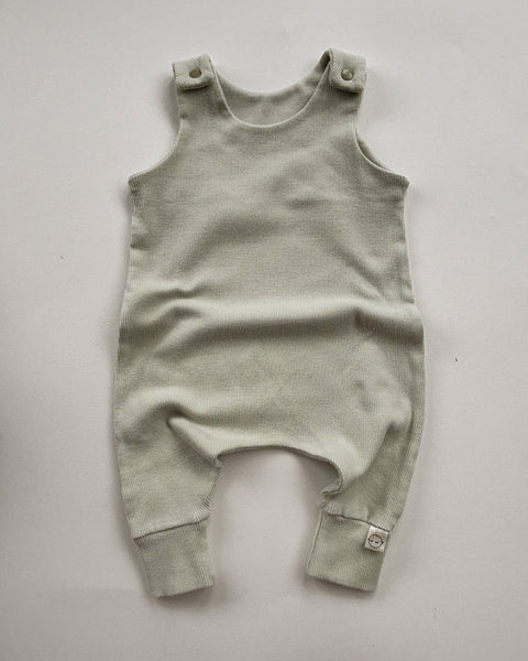 S:S mint ribbed dungarees (0-6 months)