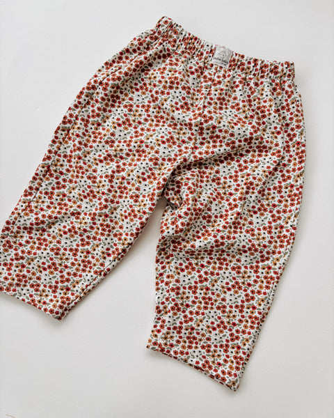 floral jersey play pants