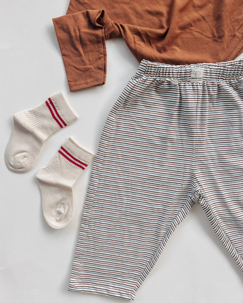 stripe jersey play pants