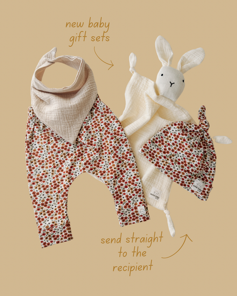 floral baby gift set