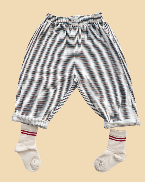 stripe jersey play pants