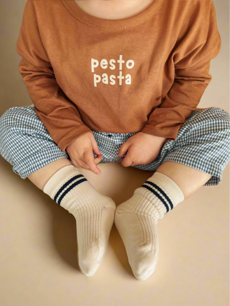 pesto pasta long sleeve top