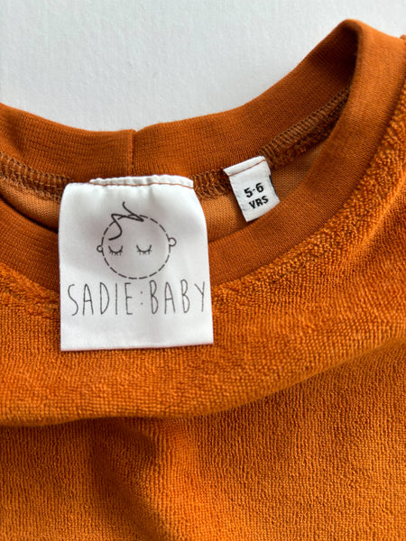 S:B Rust Towelling T-shirt (5-6 years) - Sadie:Baby UK