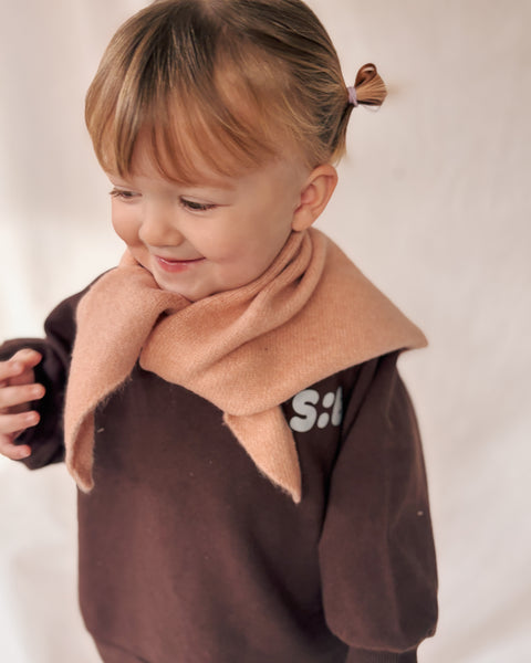 blush pink triangle scarf