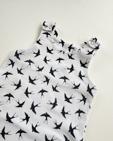S:S bird dungarees (0-6 months)