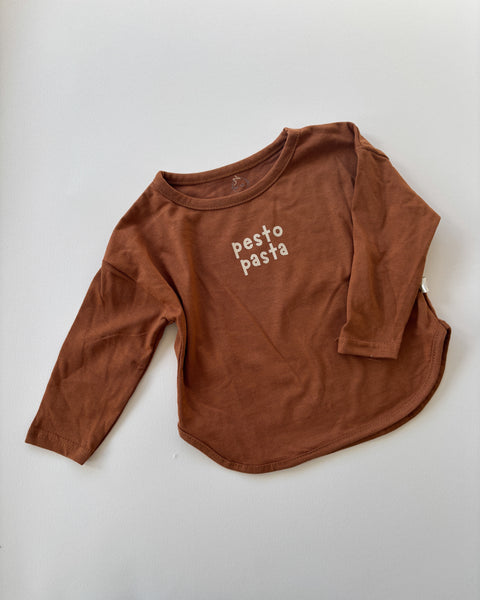 pesto pasta long sleeve top