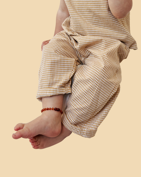 butter gingham play pants
