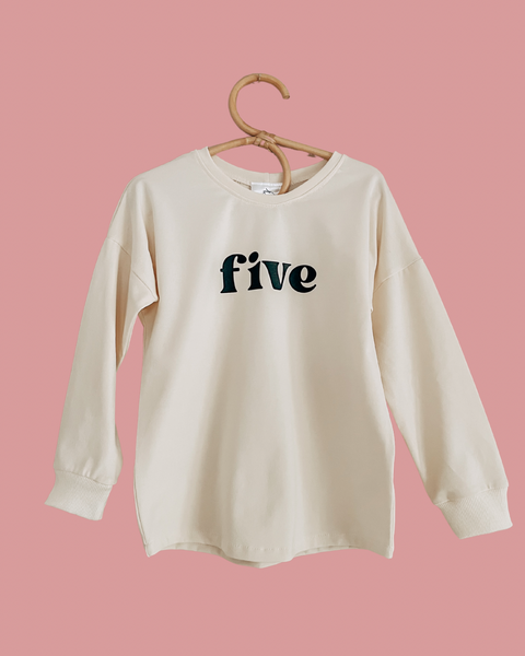 birthday t-shirt | five - Sadie:Baby UK