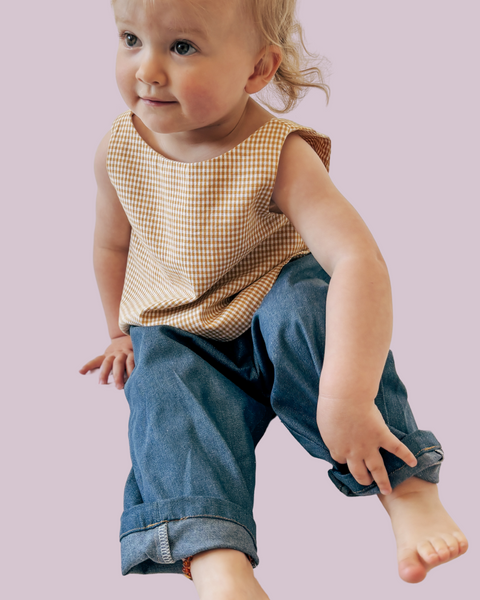 comfy denim play pants