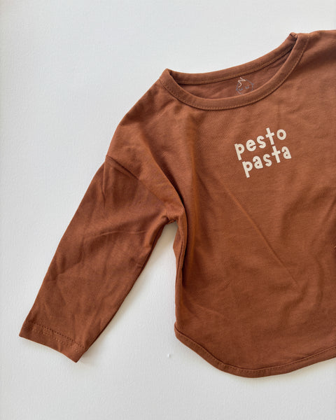 pesto pasta long sleeve top
