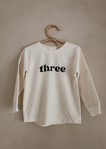 birthday t-shirt | three - Sadie:Baby UK