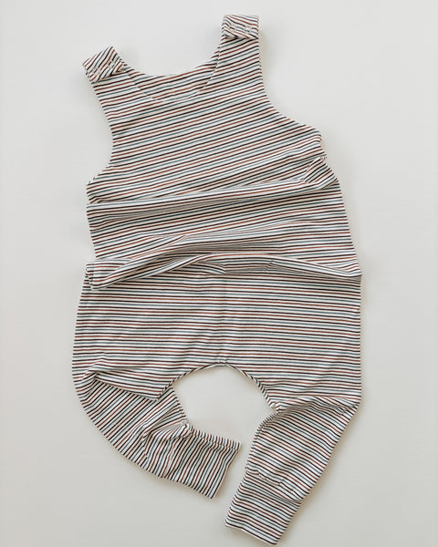 stripe dungarees