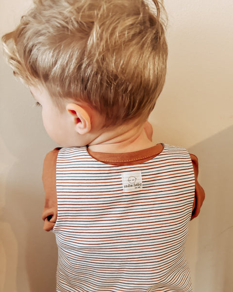 stripe dungarees