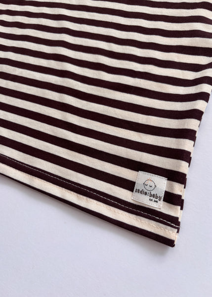 oversized chocolate stripe t-shirt