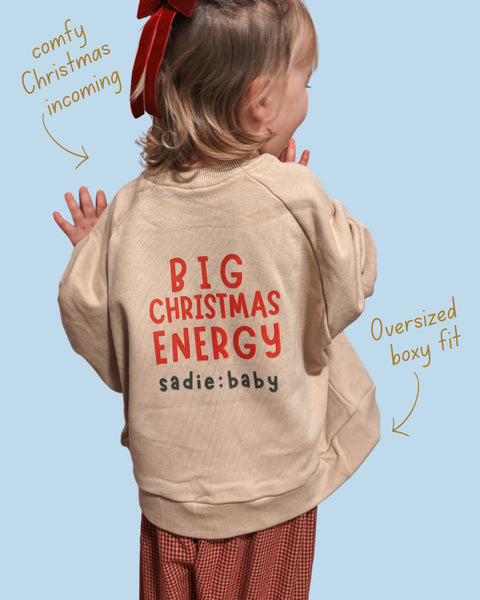 christmas oversized sweatshirt
