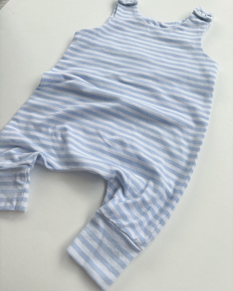 S:S blue stripe dungarees (newborn)