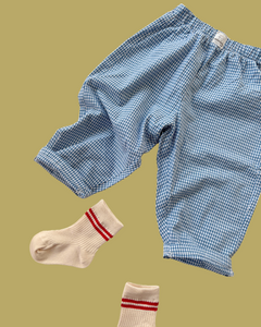 cornflower gingham play pants