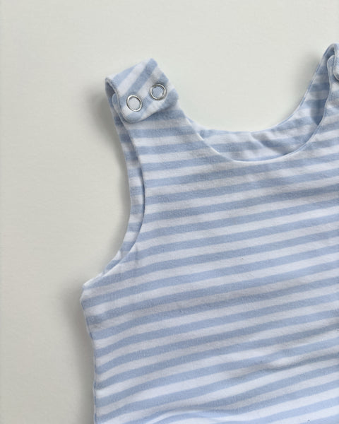 S:S blue stripe dungarees (newborn)