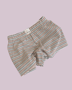 stripe jersey shorts