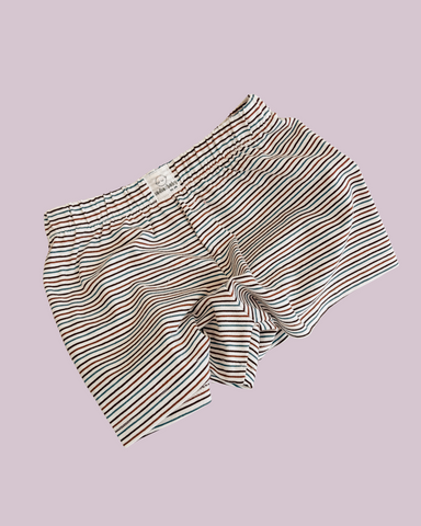 stripe jersey shorts
