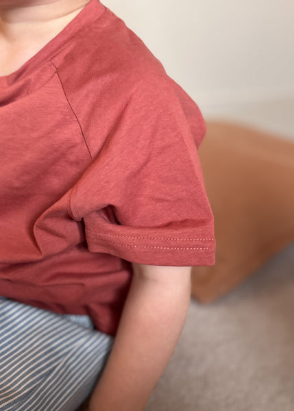 boxy rust red t-shirt - Sadie:Baby UK