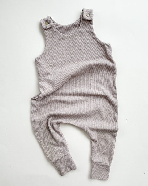 S:S greige ribbed dungarees (12-18 months)