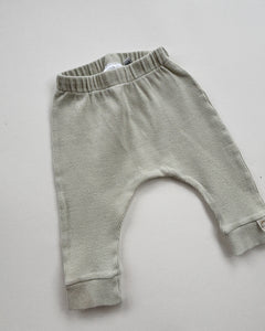 S:S mint leggings (0-6 months)
