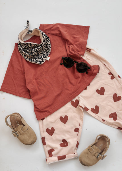 boxy rust red t-shirt - Sadie:Baby UK