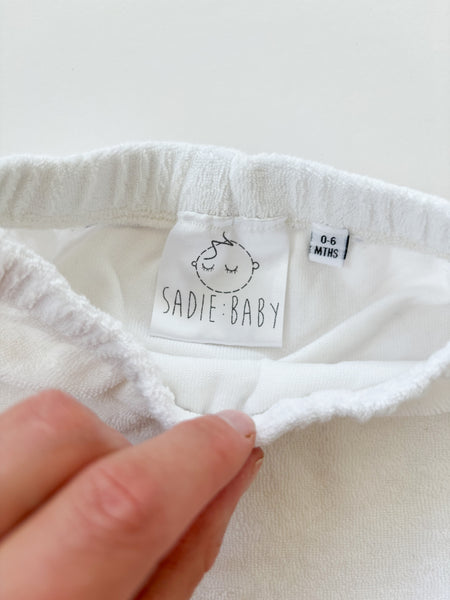 S:B Towelling Shorts (0-6 months) - Sadie:Baby UK