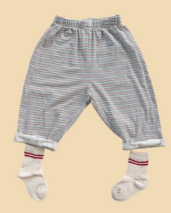 stripe jersey play pants