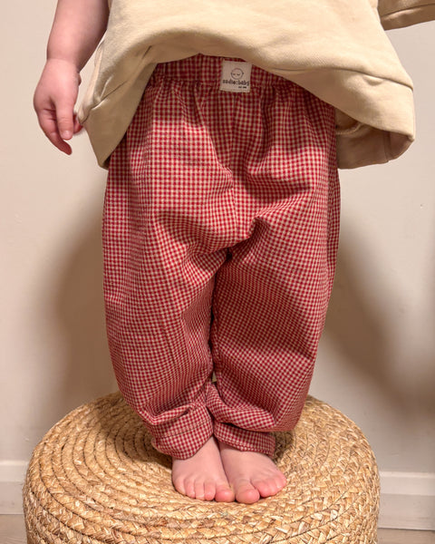 berry check play pants