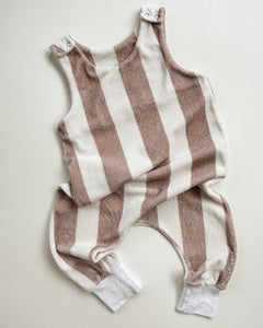 S:S stripe terry dungarees (12-18 months)
