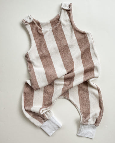 S:S stripe terry dungarees (12-18 months)