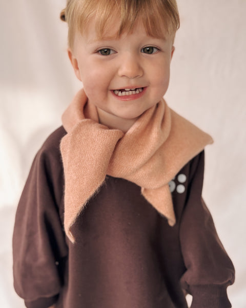 blush pink triangle scarf