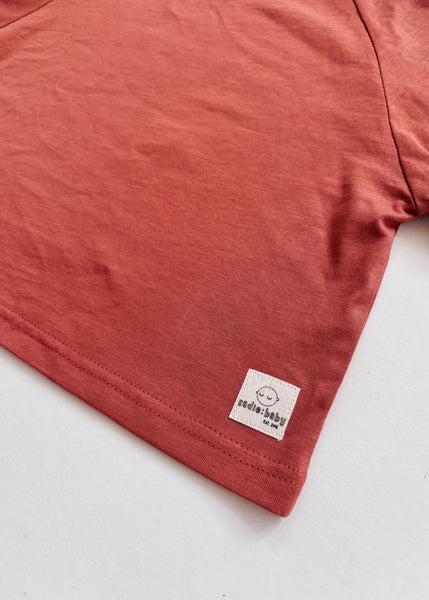 boxy rust red t-shirt - Sadie:Baby UK
