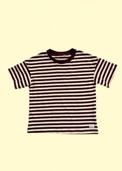 oversized chocolate stripe t-shirt