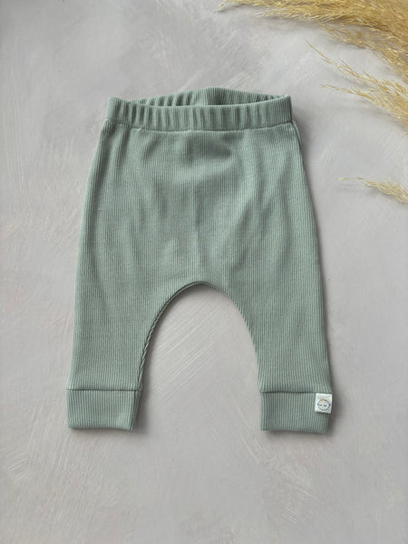 sage ribbed leggings - Sadie:Baby UK