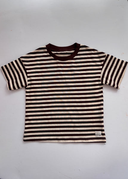 oversized chocolate stripe t-shirt