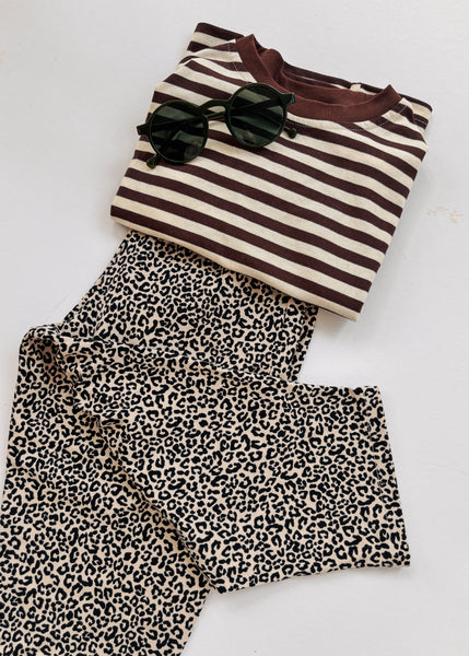 oversized chocolate stripe t-shirt