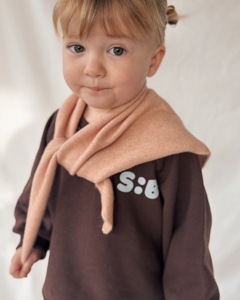 blush pink triangle scarf