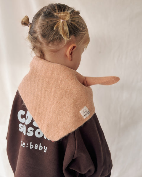 blush pink triangle scarf