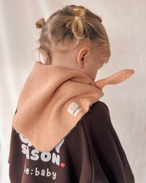 blush pink triangle scarf