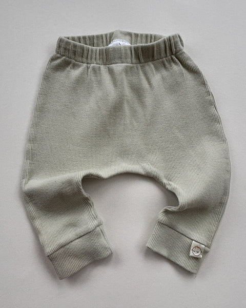 S:S mint leggings (0-6 months)