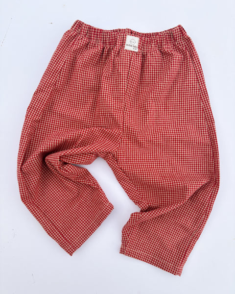 berry check play pants