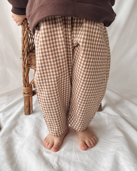 biscuit check play pants