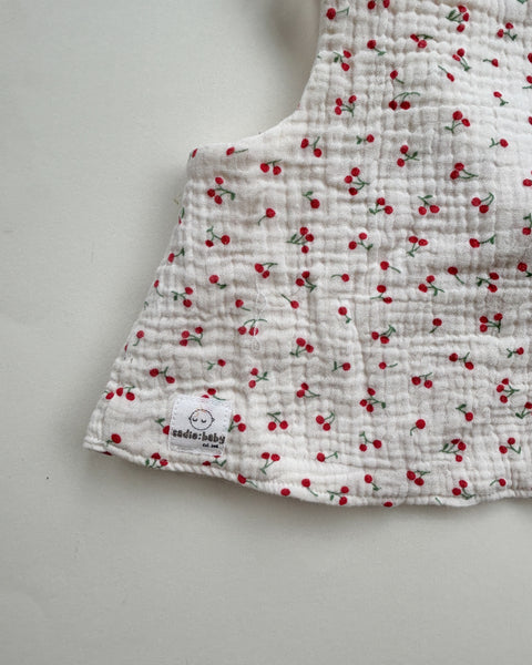 S:S cherry muslin gilet/top (2-3 years)