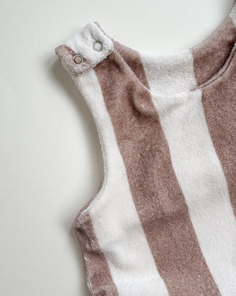 S:S stripe terry dungarees (12-18 months)