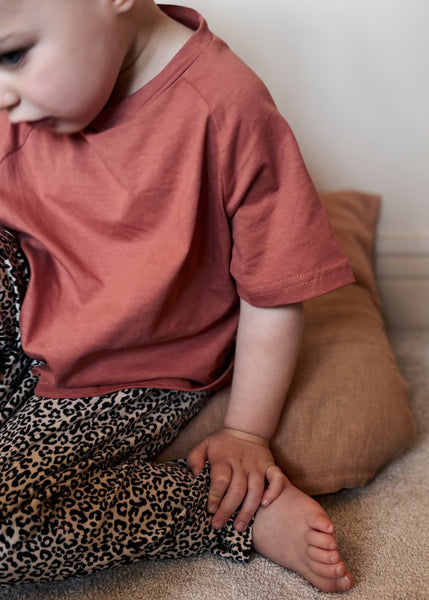 boxy rust red t-shirt - Sadie:Baby UK
